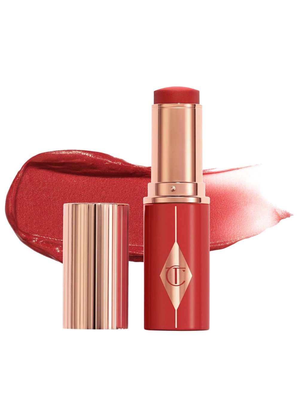Charlotte Tilbury Unreal Lip & Cheek Glow Blush Stick — Cherry Glow NEW IN BOX✨